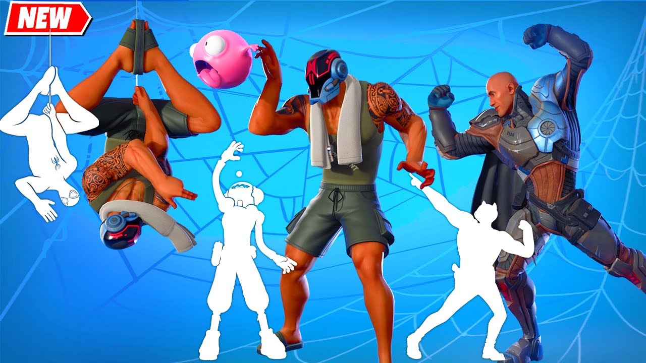 Dwayne The Rock Johnson doing Built-In Emotes face off シ