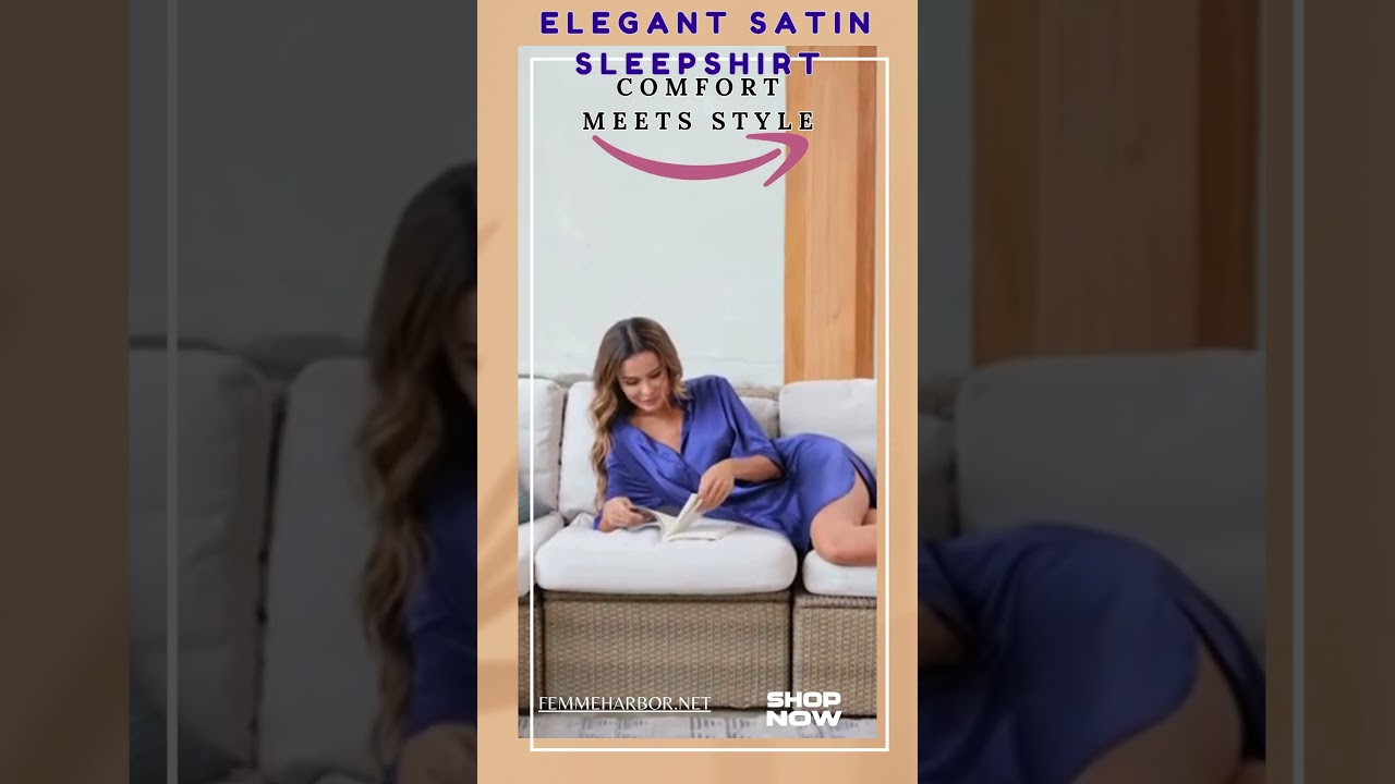 Elegant Satin Sleepshirt: Comfort Meets Style