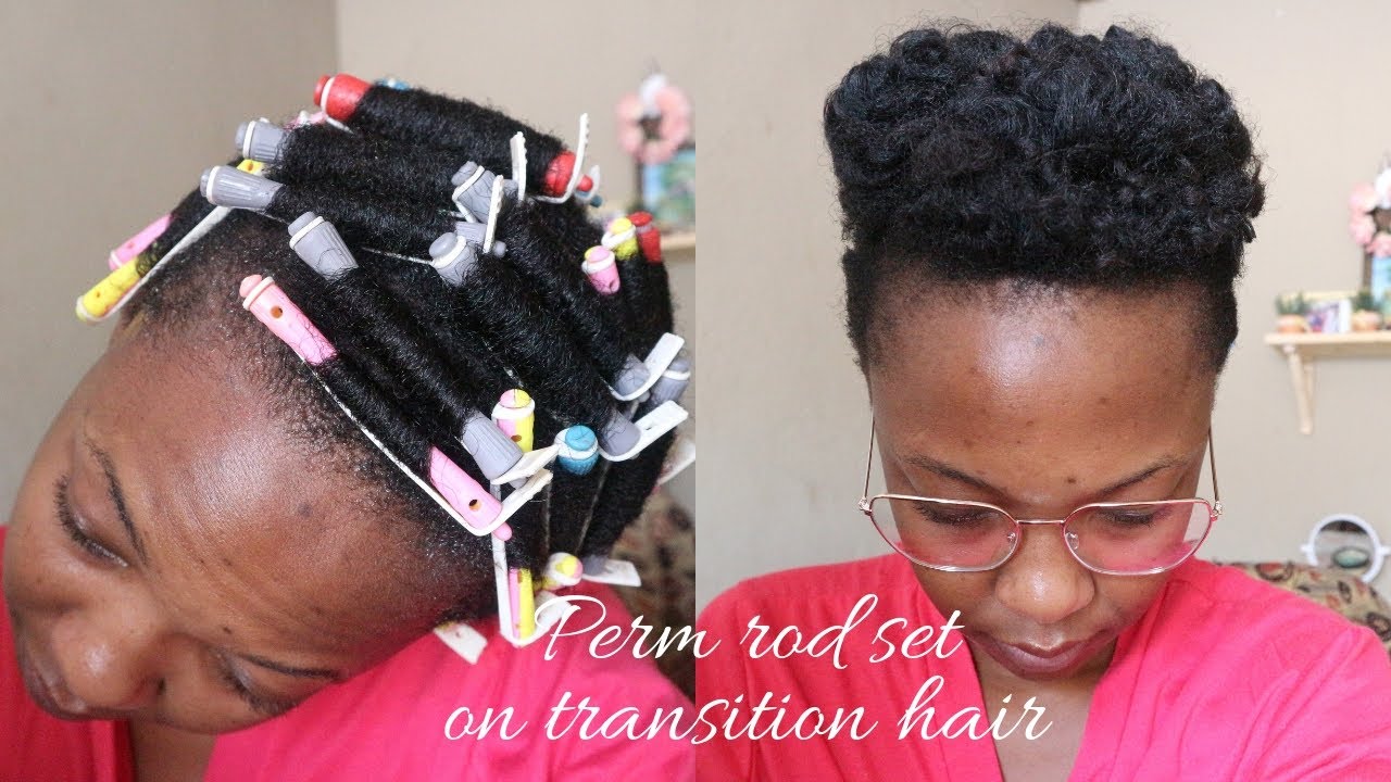 PERM ROD TUTORIAL ON TRANSITIONING HAIR | SOUTH AFRICAN YOUTUBER