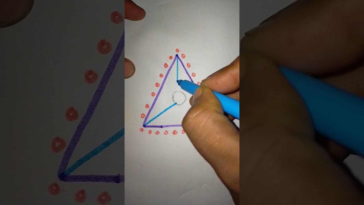 Easy Triangle shape #art #new #shorts
