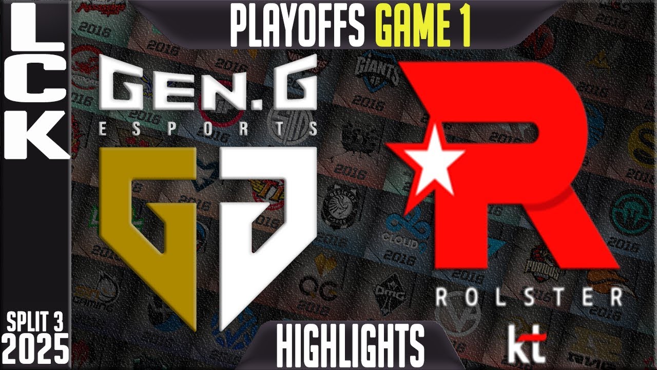 GEN vs KT Highlights Game 1 | LCK 2025 Playoffs | Gen.G vs KT Rolster