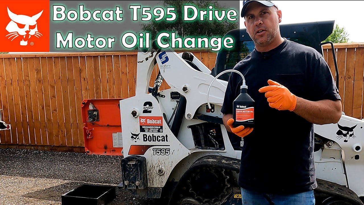 Замена масла в гидростатическом приводном двигателе Bobcat T595