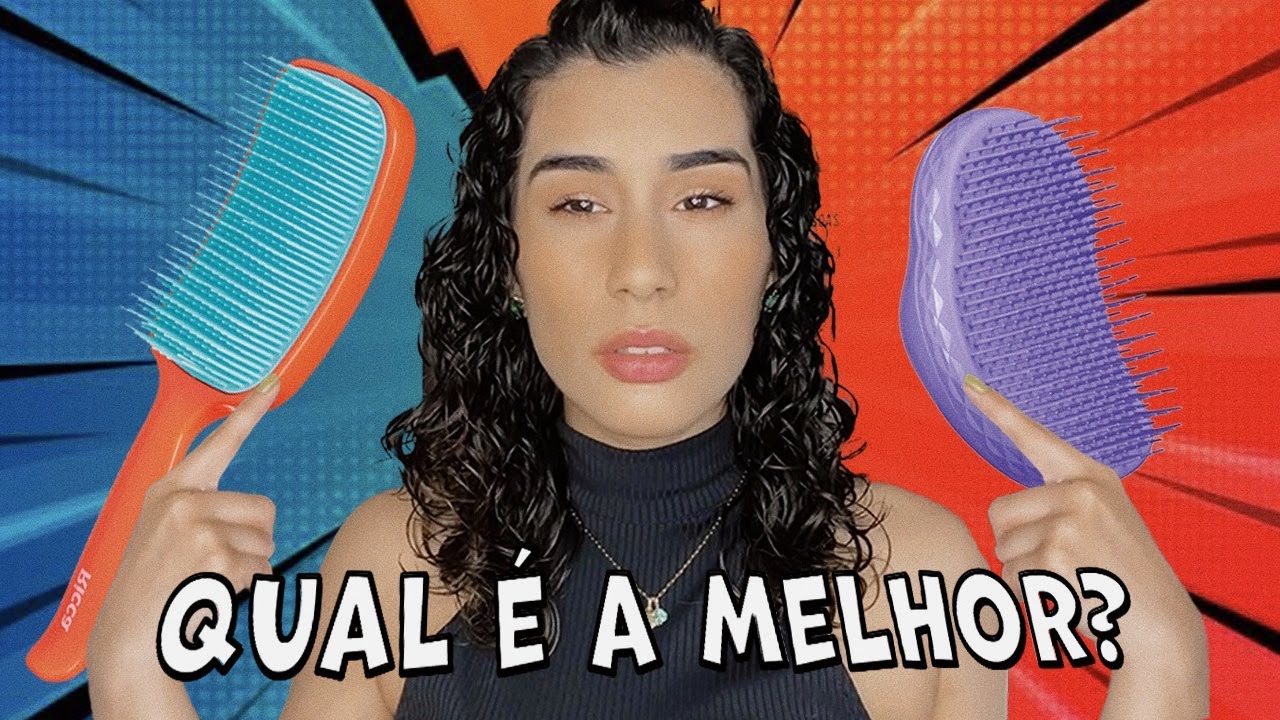 BATALHA: ESCOVA RICCA VS TANGLE TEEZER | O jeito de finalizar muda o cabelo cacheado?