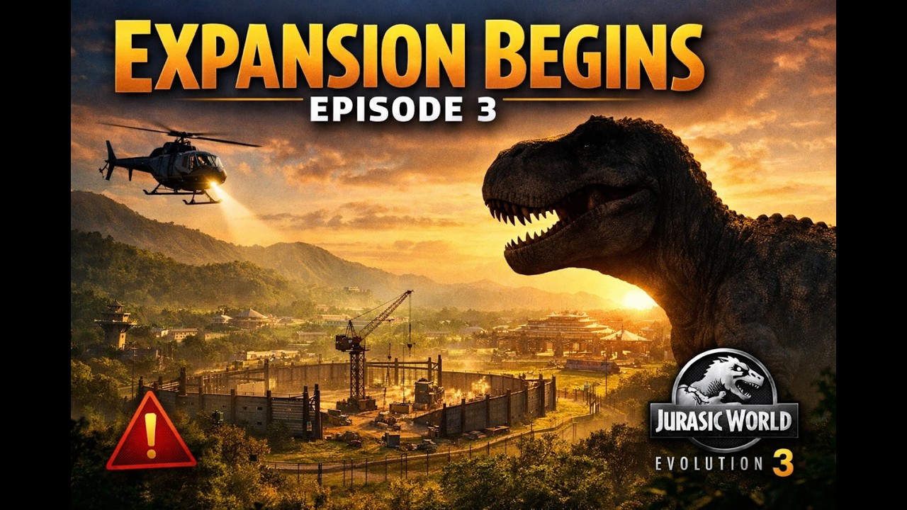 Jurassic World Evolution 3 – Expansion Begins | 60 Minute Campaign (Ep. 3)