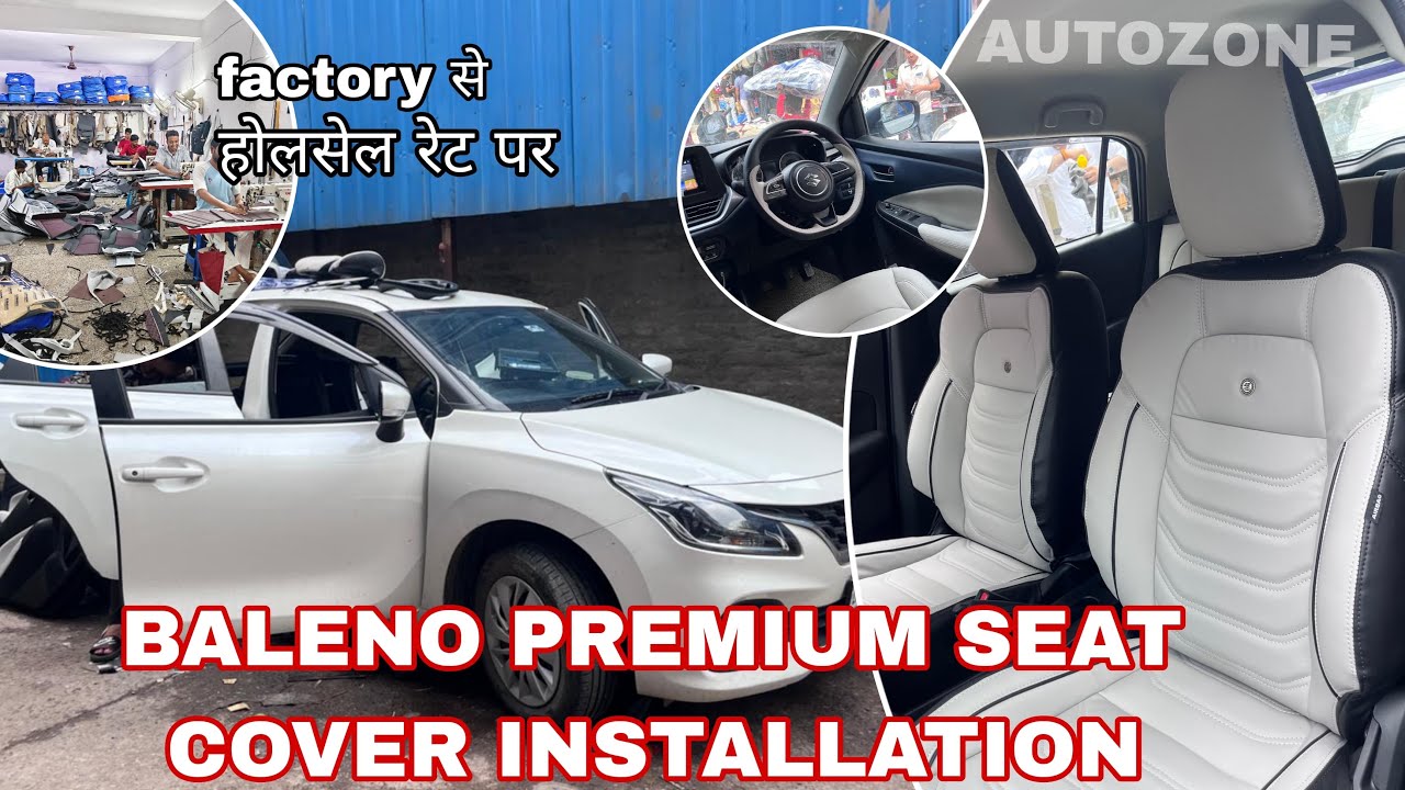 BALENO PREMIUM SEAT COVER INSTALLATION ||AMIT CAR ACCESSORIES || 