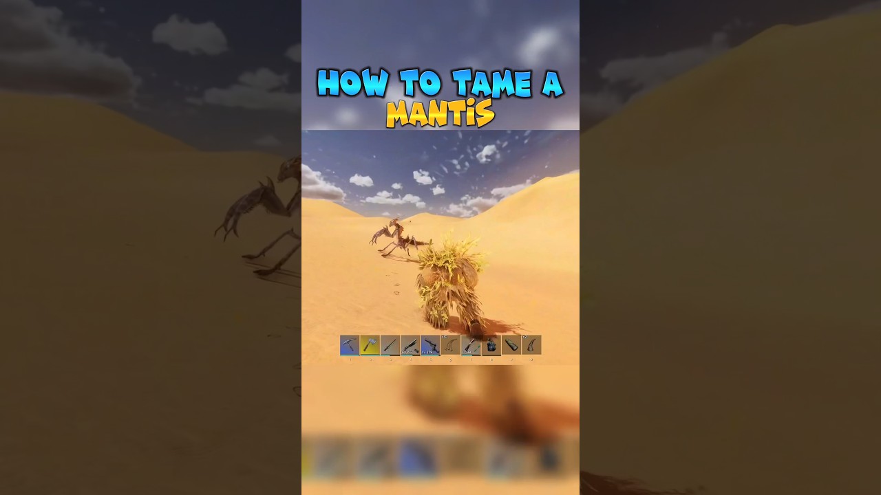 🏜️How To Tame a Mantis in ARK Survival Ascended #arksurvivalascended #mantis #ark