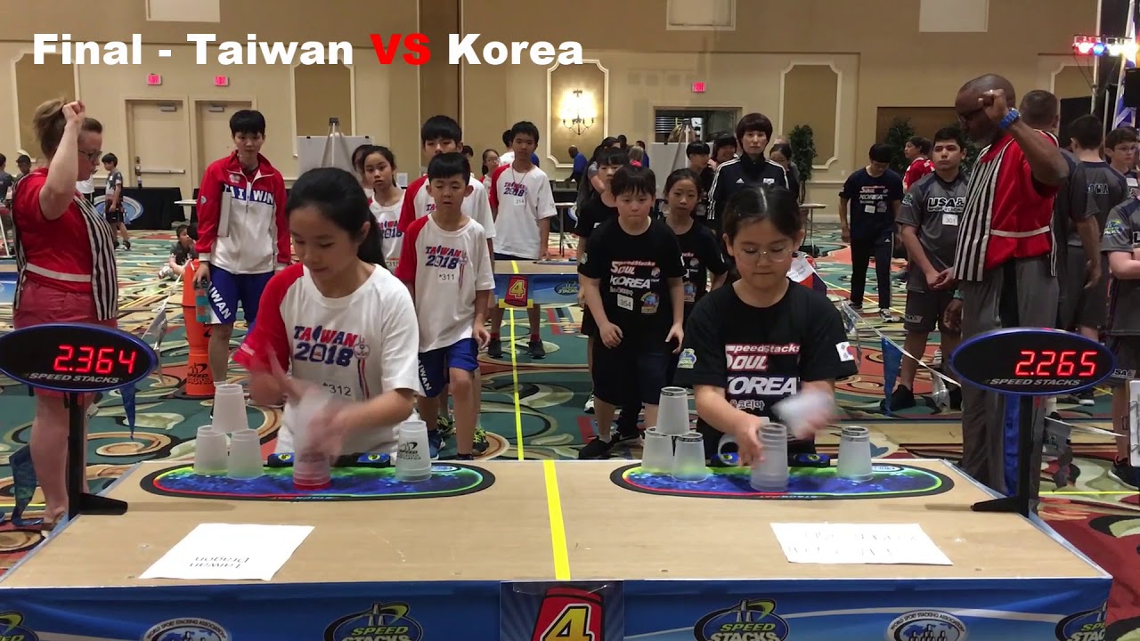 WSSC 2018美國競技疊杯世界賽12U團體徒手接力~H-T-H Relay~Sport Stacking~