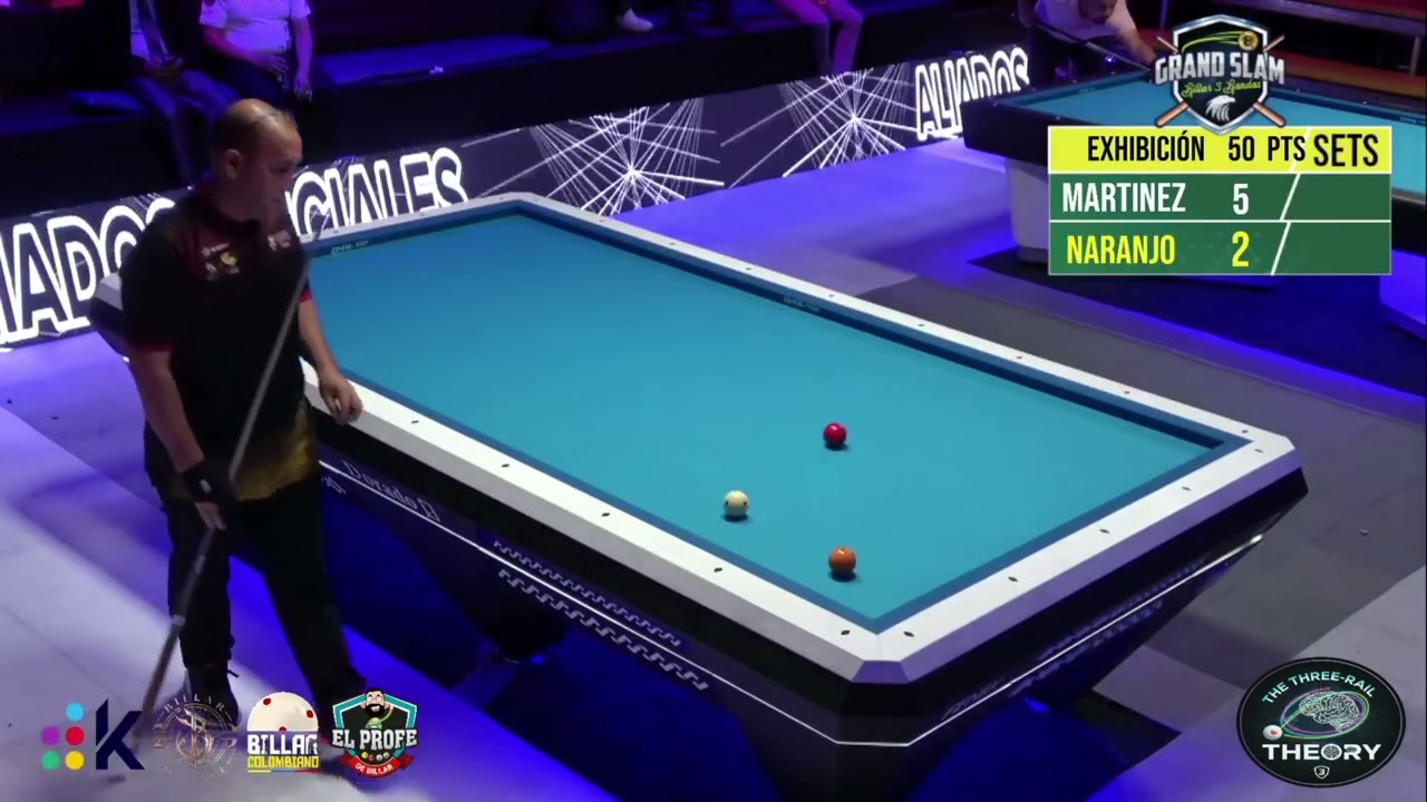 ¡Duelo a 50 Carambolas! ⚔️ Yon F. Martínez 🆚 Andrés Naranjo | Exhibición Copa Million 💥