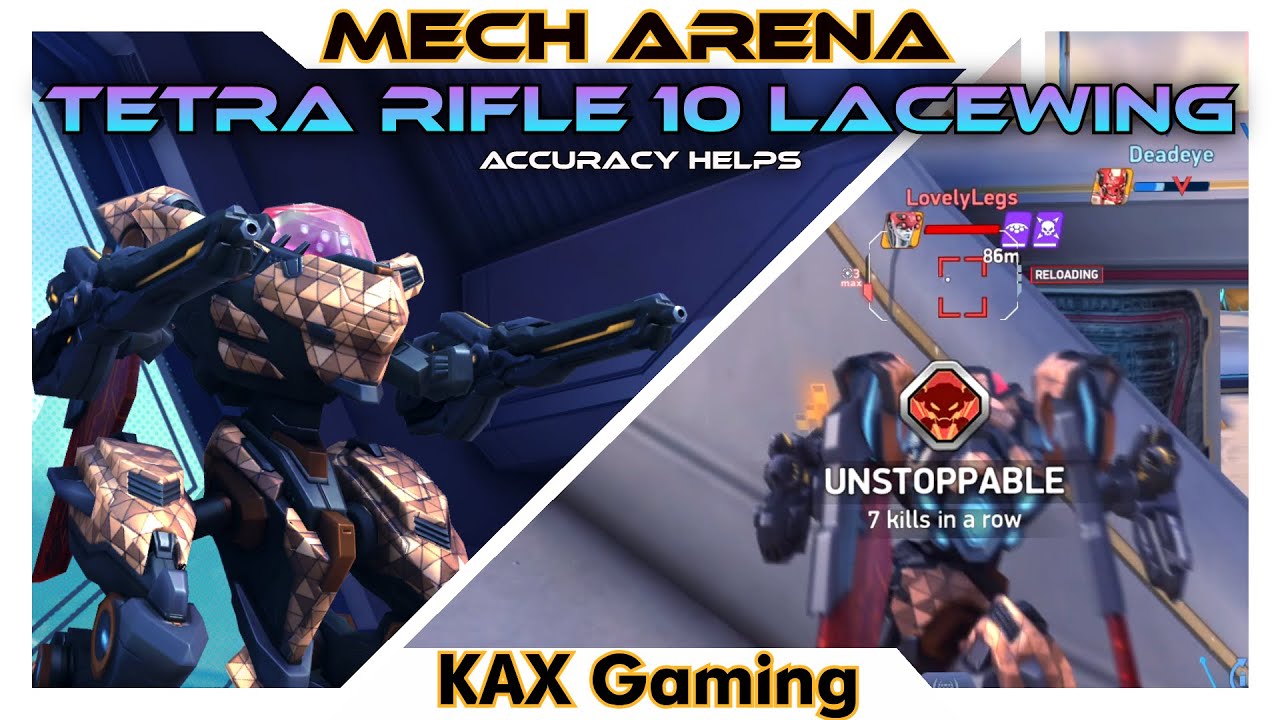 When Accuracy Matters👌 | Dual Tetra Rifle 10 Lacewing - Mech Arena