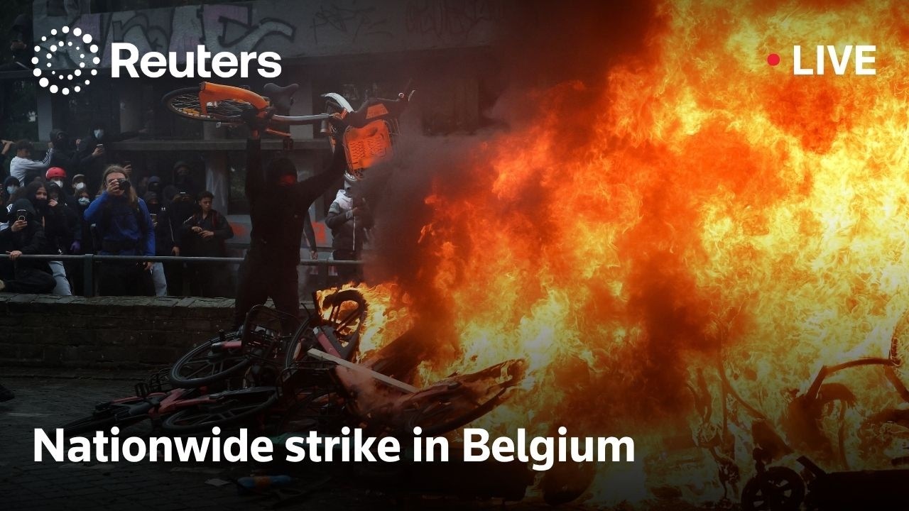 LIVE: Belgian students join trade unions for national strike