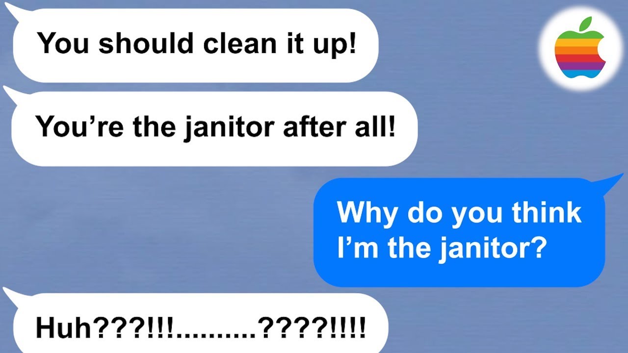 【Apple】One of our new hires convinces herself that I'm the janitor and shows her true colors!