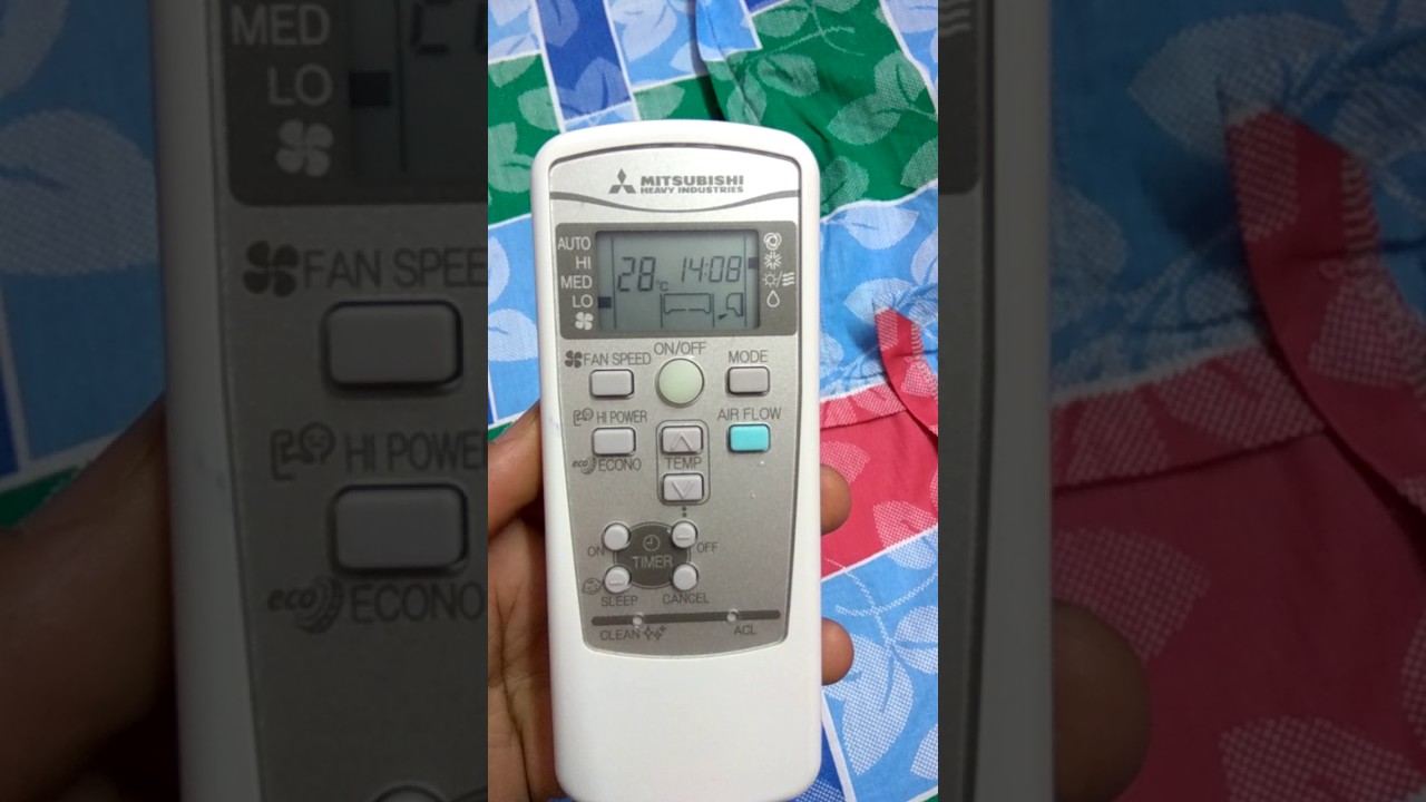 Mitsubishi heavy duty ac on & off - timer