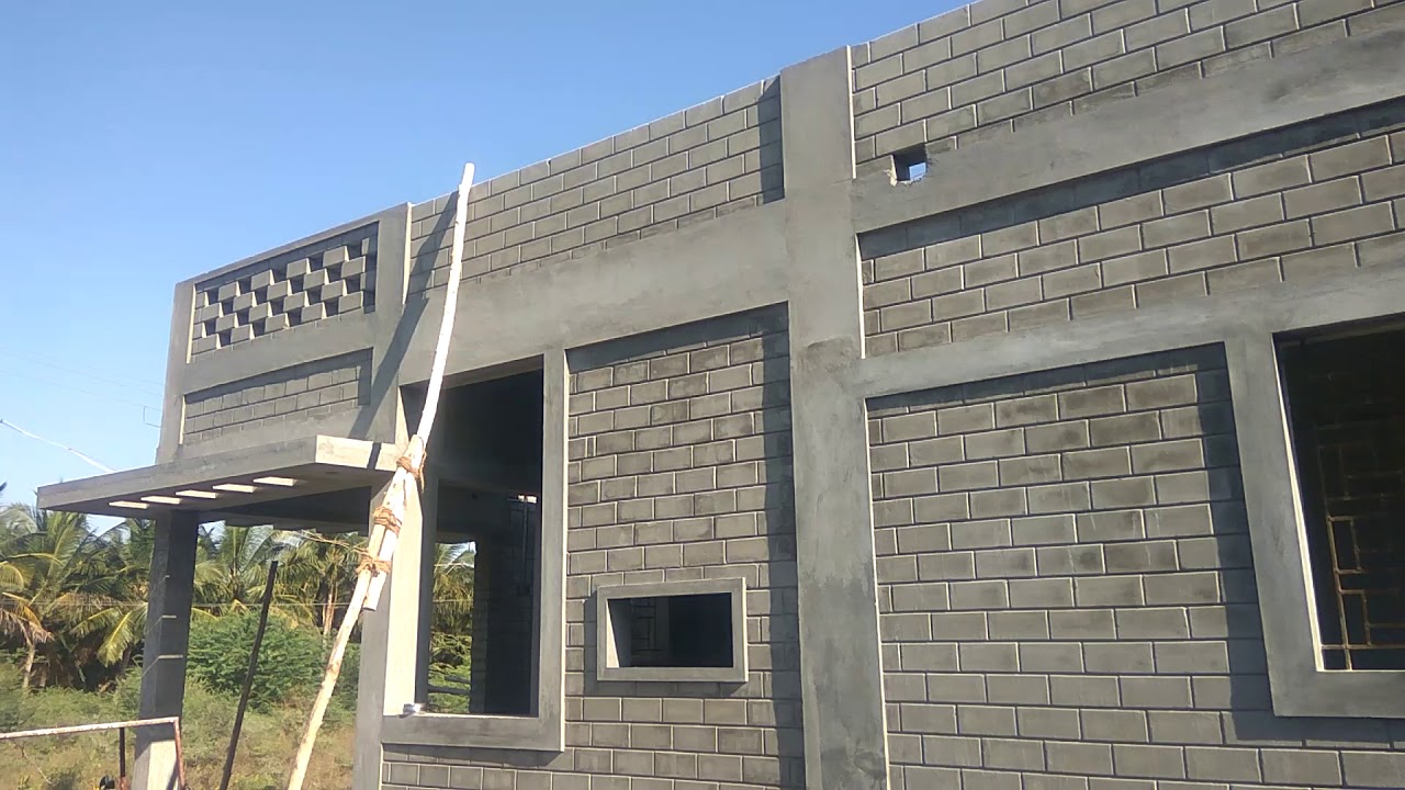 Low cost building interlocking brick construction Coimbatore Tamil Nadu
