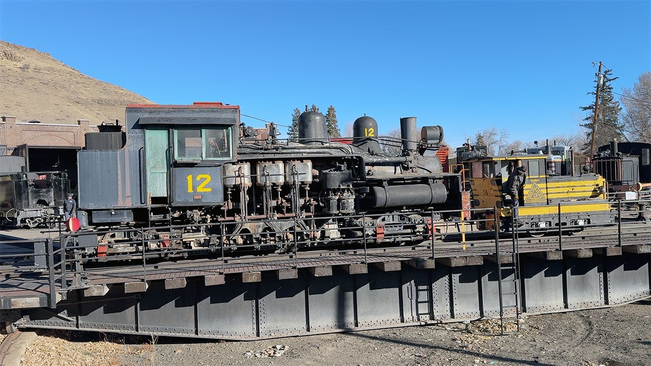 Westside Lumber Company Shay #12 Leaving the Colorado Railroad Museum   4K