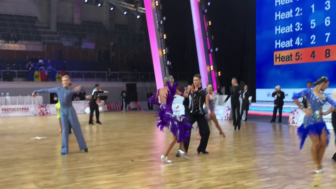 European championship youth latin/ Nikoloz mujiri & Anna Neubauer/ 1 round Jive