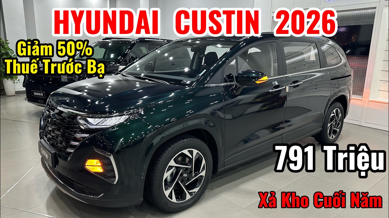 Giá Xe Hyundai Custin Lăn Bánh Tháng 1/2026 - Giảm Giá Xả Kho Cuối Năm | Review Hyundai Custin 2026
