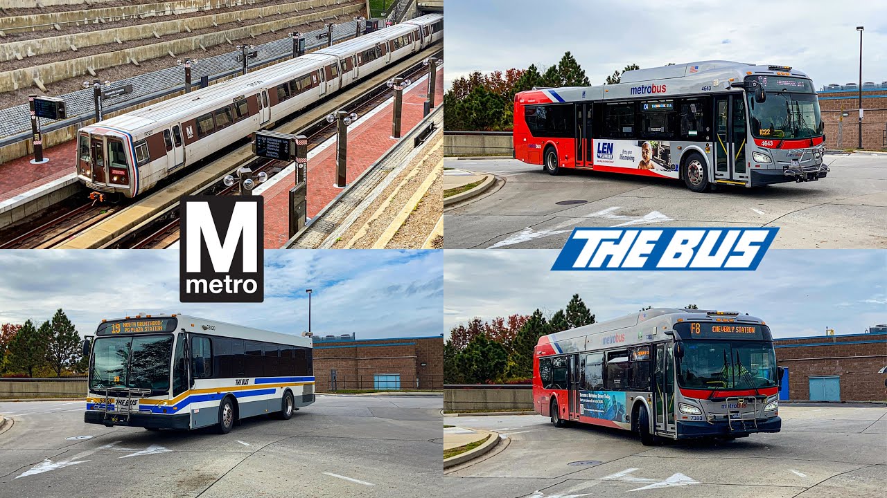 WMATA Metrobus and Prince George's County Transit Compilation at Hyattsville Crossing