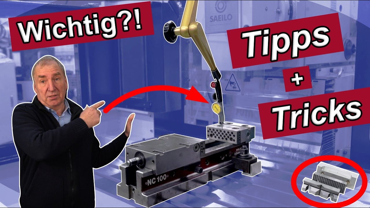 Schraubstock ausrichten und Spannpratzen - DAS ist wichtig | Fräsen