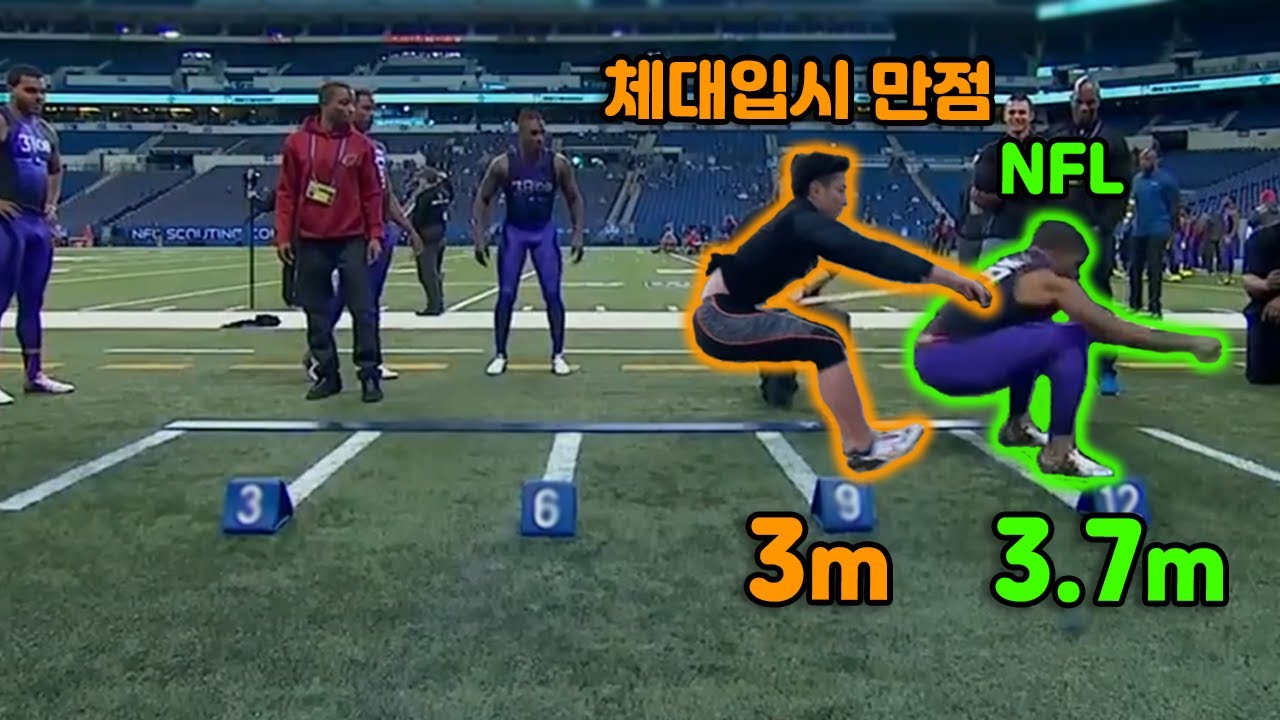 🏈괴물들의 운동능력을 측정한다 | 미식축구 체력장, 'NFL 컴바인'🏈