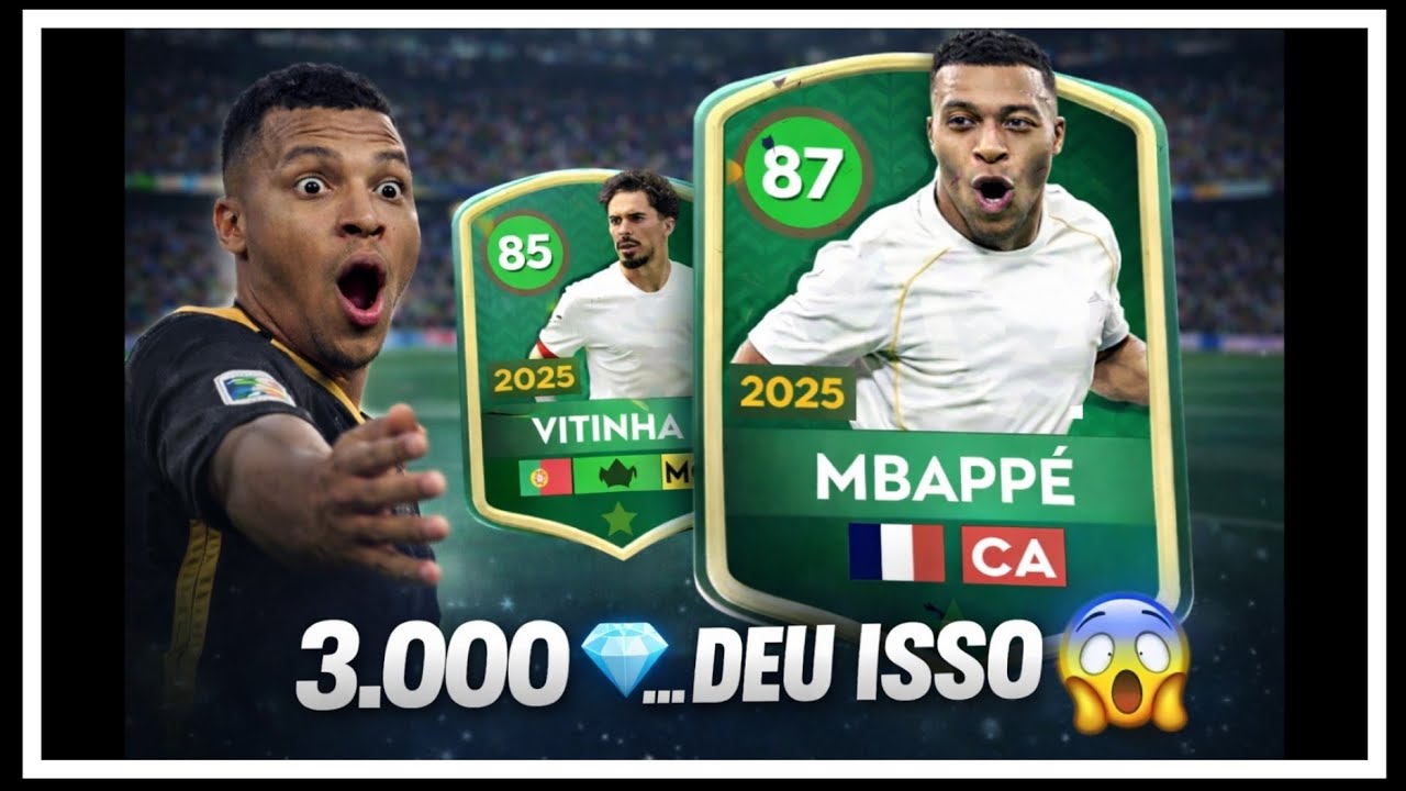 GASTEI 3.000 💎 NO DLS… E VEIO ISSO 😱 (REAÇÃO REAL)DLS26 #Mbappe #DLSBrasil #Diamantes #vitinha #toty