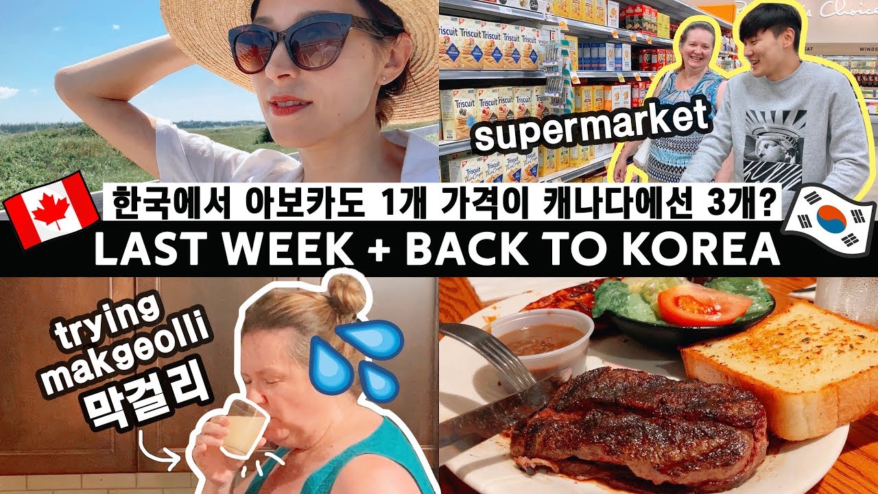 Mom Tries Korean Alcohol | Canada VS Korea: Grocery Price Differences? 🍉🥑