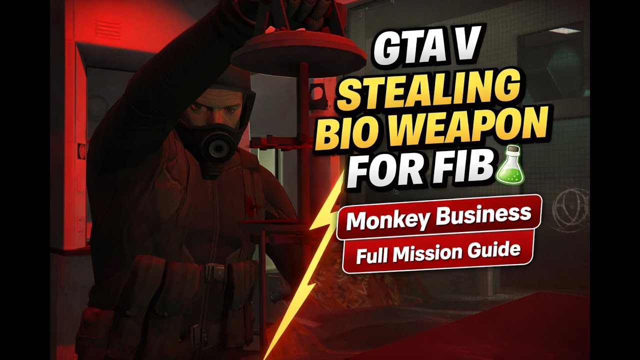 GTA V Stealing Bio Weapon for FIB 🧪 | Monkey Business Full Mission Guide #gta5 #gtav #gaming #gta