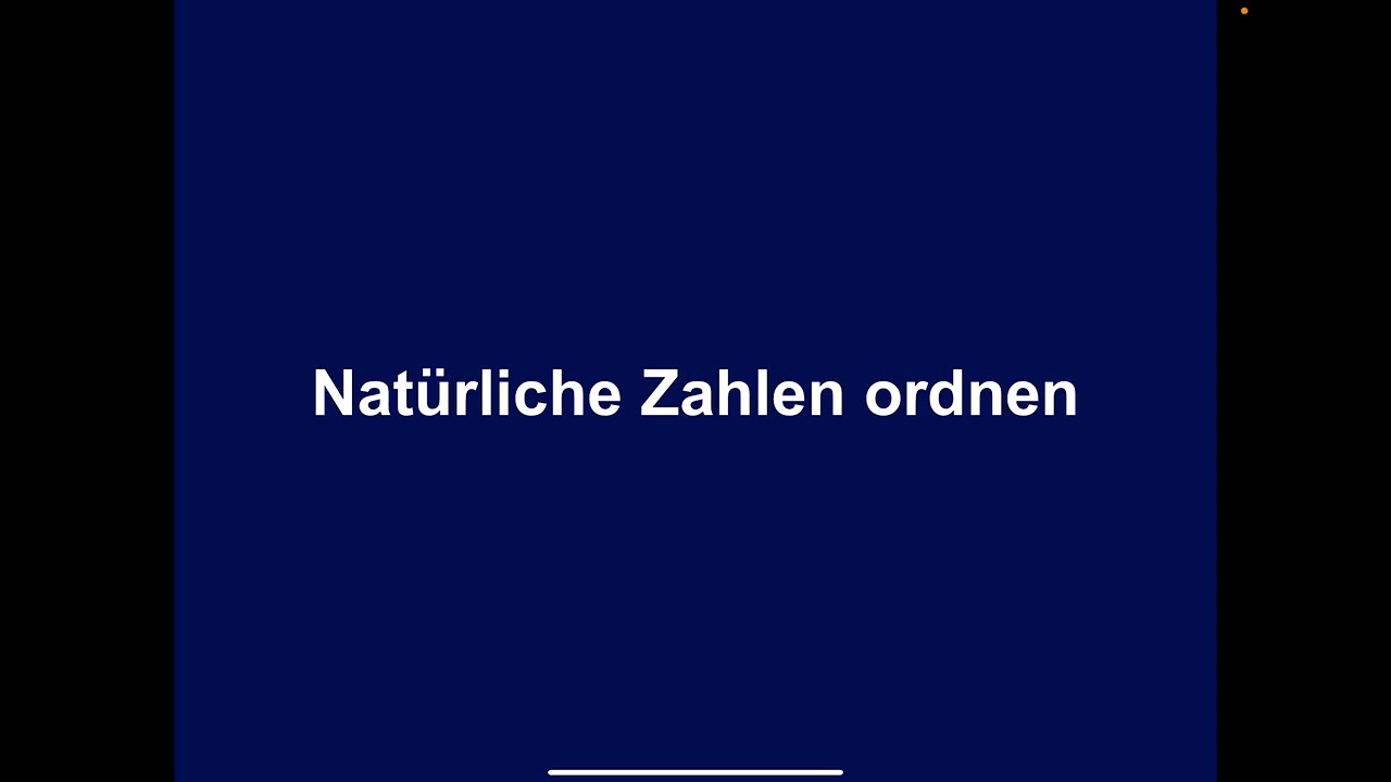 6_1.01 Natürliche Zahlen ordnen