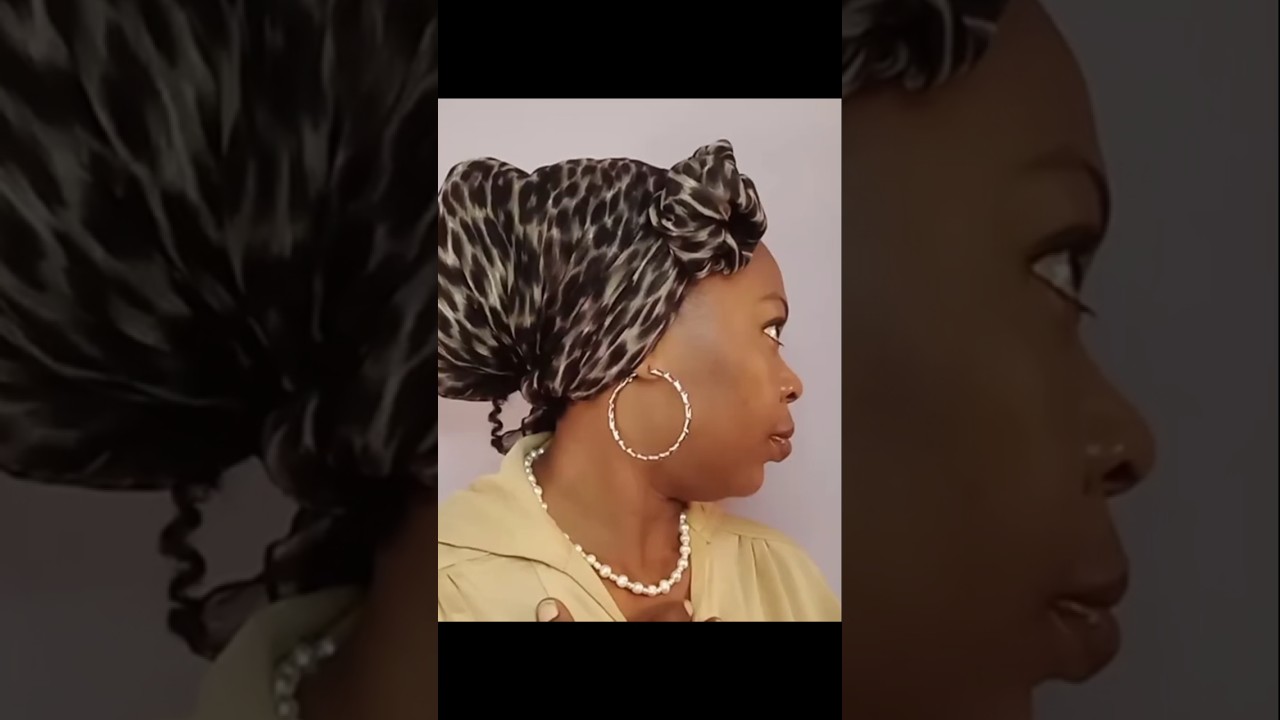 Chiffon Scarf Tutorial #shorts #headwrap #turban #fashion