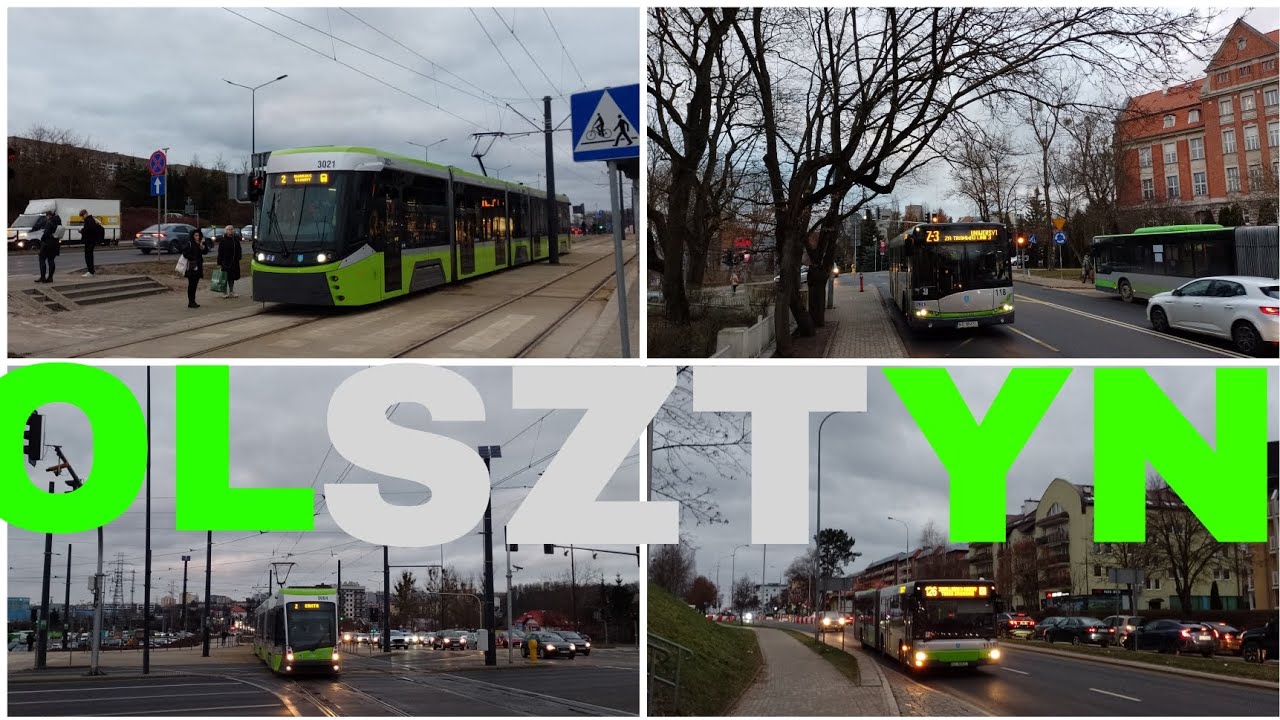 OLSZTYN - Utrudnienia na kolei, przejażdżka PolRegio i miasto w budowie