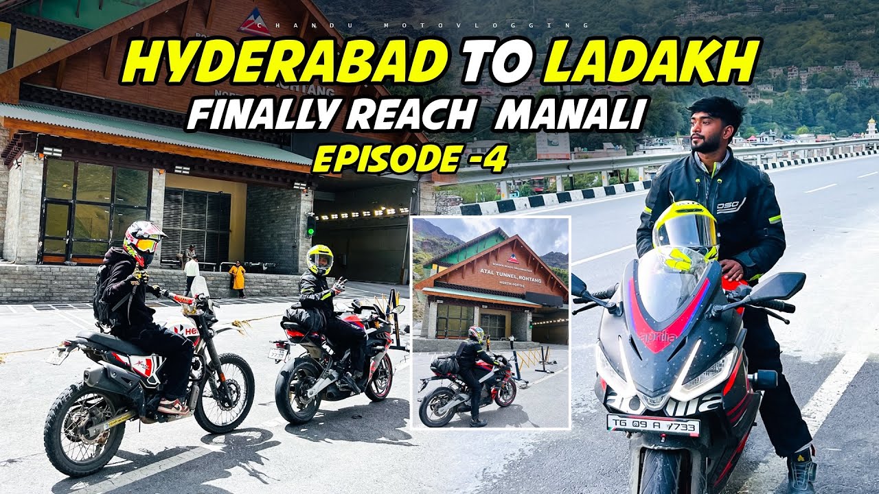 Leh to Manali | Aprilia crash 🤕 Most Dangerous Roads | EP 4 | Chandu manoj