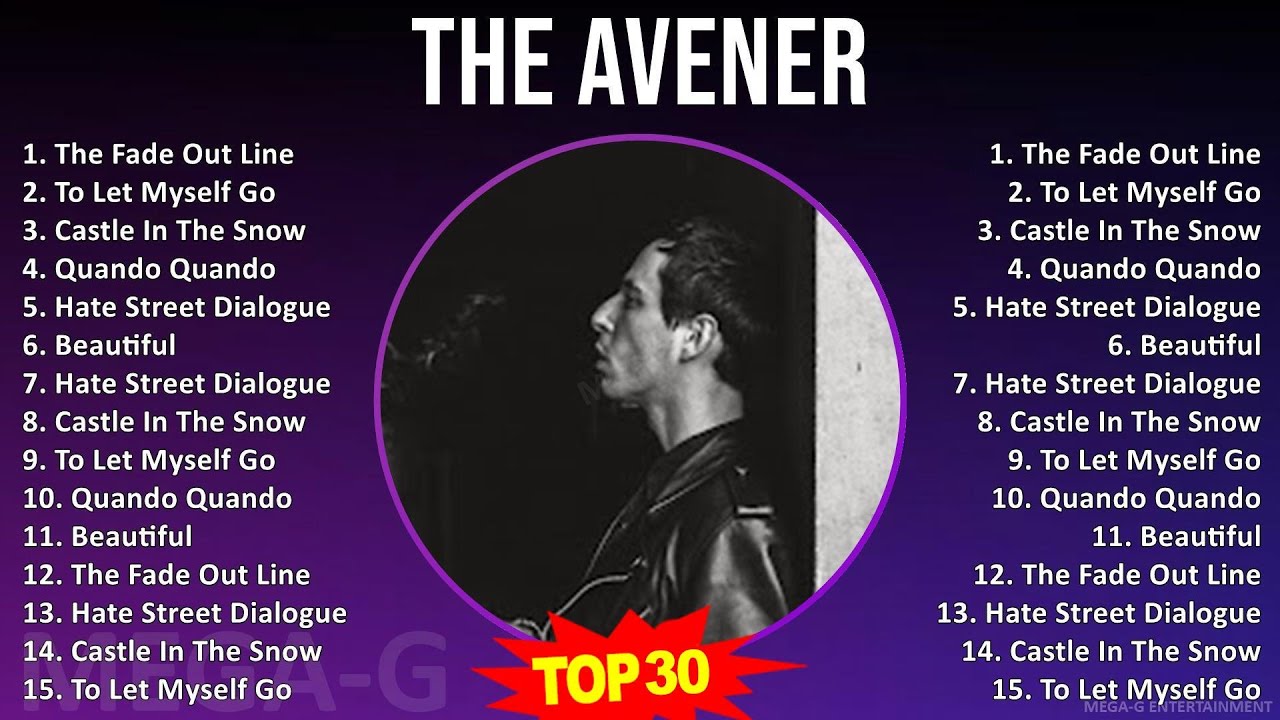 The Avener 2024 MIX Favorite Songs - The Fade Out Line, To Let Myself Go, Castle In The Snow, Qu...