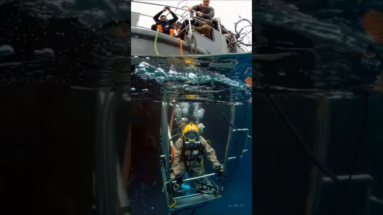 🤿 Buzo de saturaci&oacute;n desciende al fondo marino 🌊 | Simulaci&oacute;n IA
