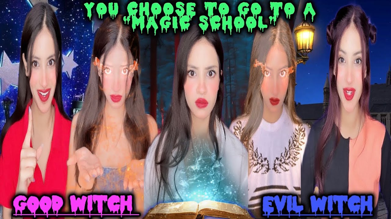 FULL STORY: You Choose To Go To A Magic School🤫🧚‍♀️Good Witch VS Evil Witch🧙‍♀️