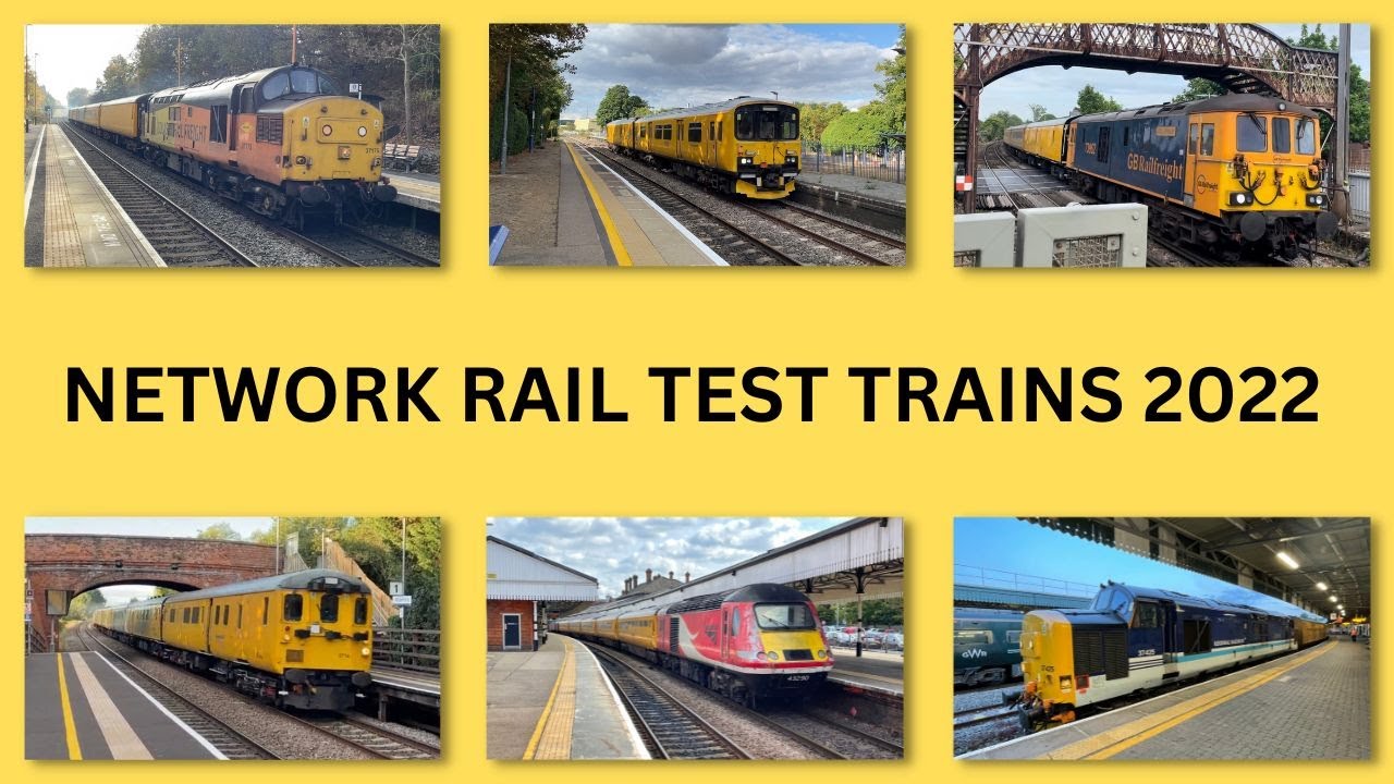 Network Rail Test Trains 2022 ft Class 37s, 43s, 73s, DMUs and DBSOs..