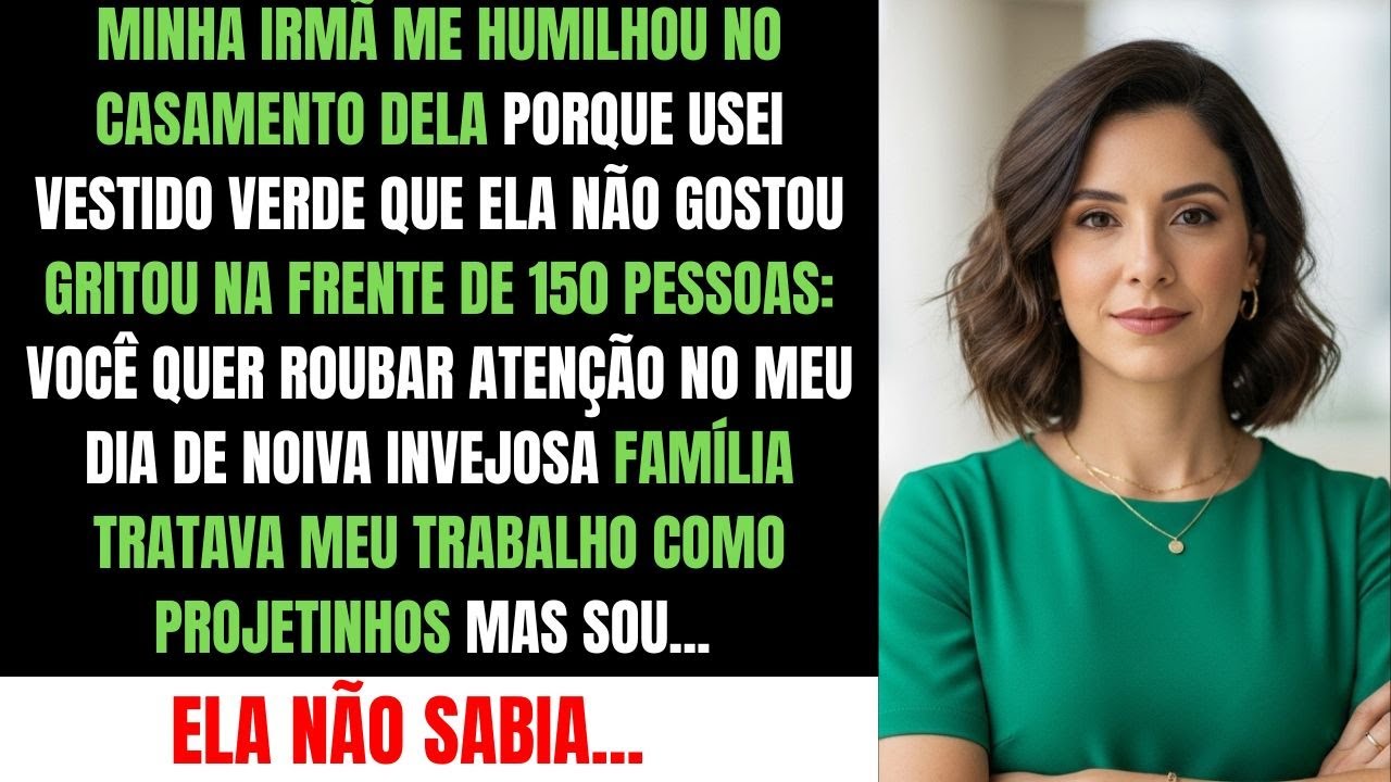 Fui Humilhada no Casamento da Minha Irmã Porque Usei o Vestido “Errado”. No fim, Todos Ficaram do...