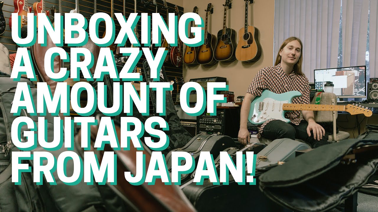 Unboxing a CRAZY Amount of Music Gear from JAPAN - Gibson, Fender, & More!