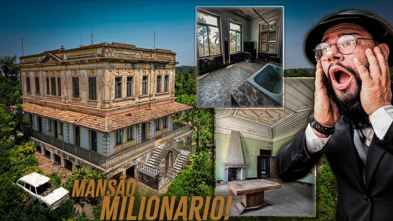 MEGA MANSÃO DE MILIONÁRIO ABANDONADA E INTOCADA QUE CONTÉM SEGREDOS ESCONDIDOS EM SEU SUBSOLO!