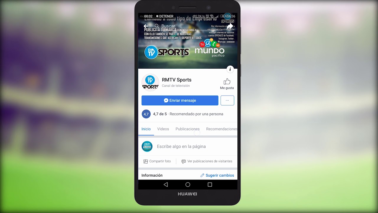 RMTV SPORTS F&Uacute;TBOL EN VIVO