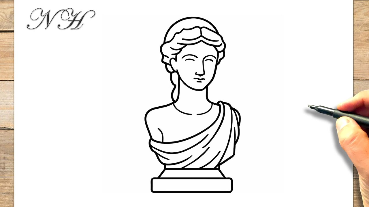 Comment dessiner une statuette facile