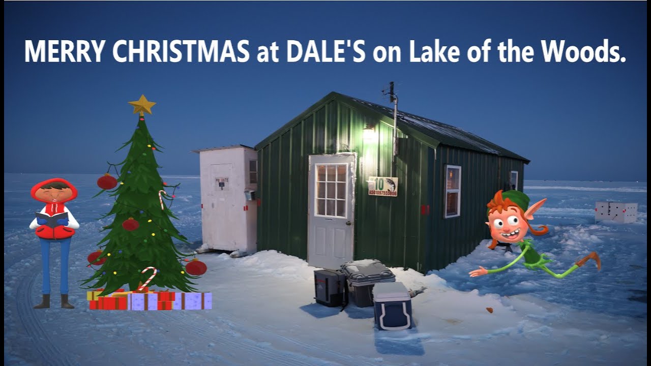 Ice Fishing in a Sleeper Shack at Dale's on Lake of the Woods.