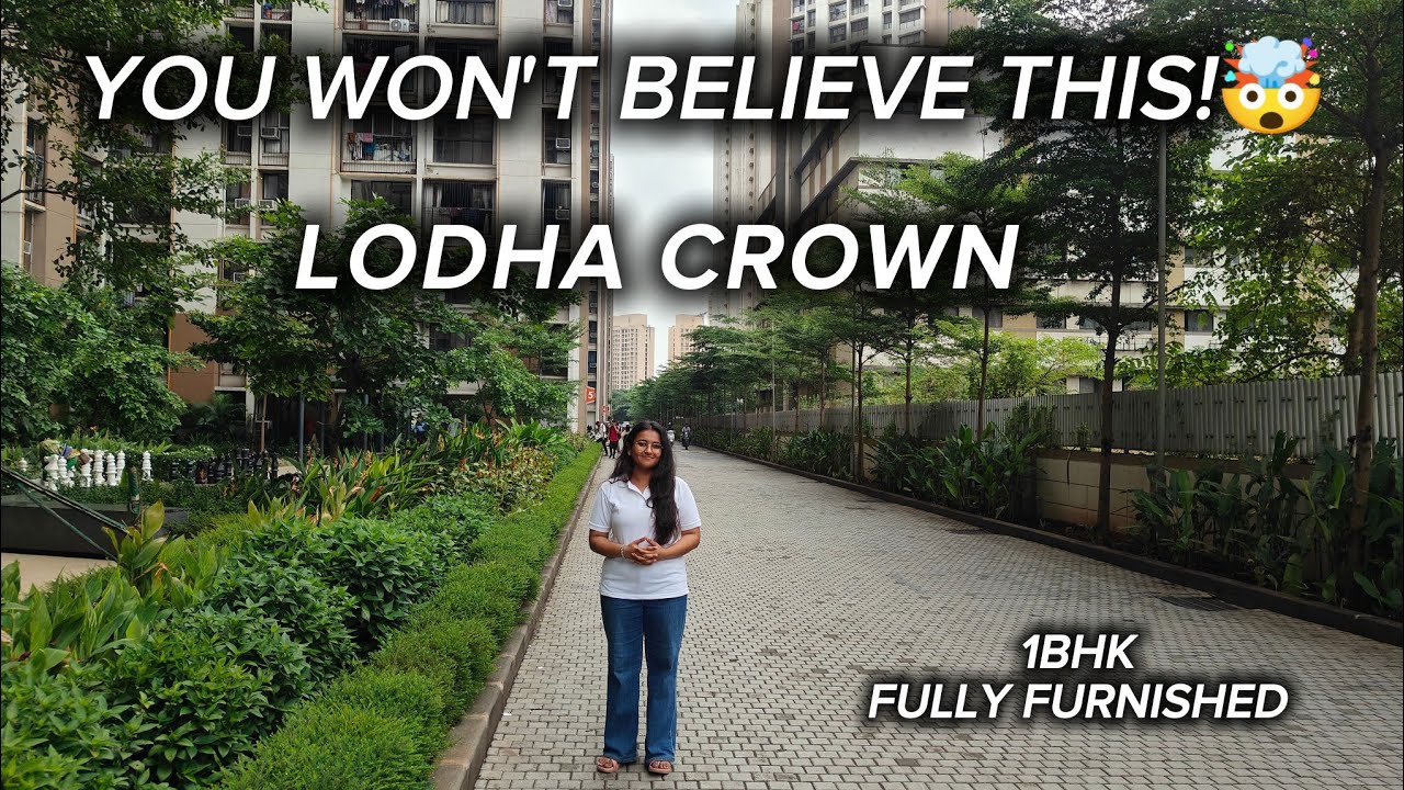 1BHK Studio Apartment for Rent | Lodha Crown | Fully Furnished | +91- 9321894112 |+91-8850886605