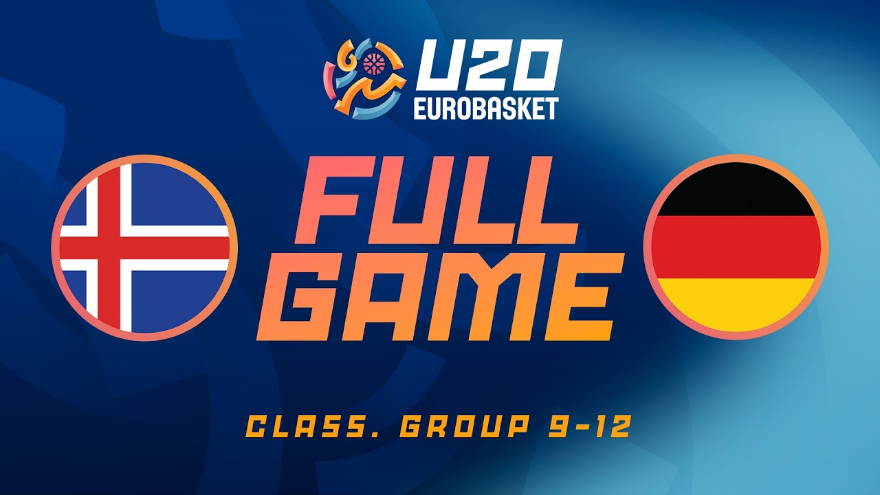 LIVE - Iceland v Germany | FIBA U20 Women's EuroBasket 2026 | Class. Games 9-12