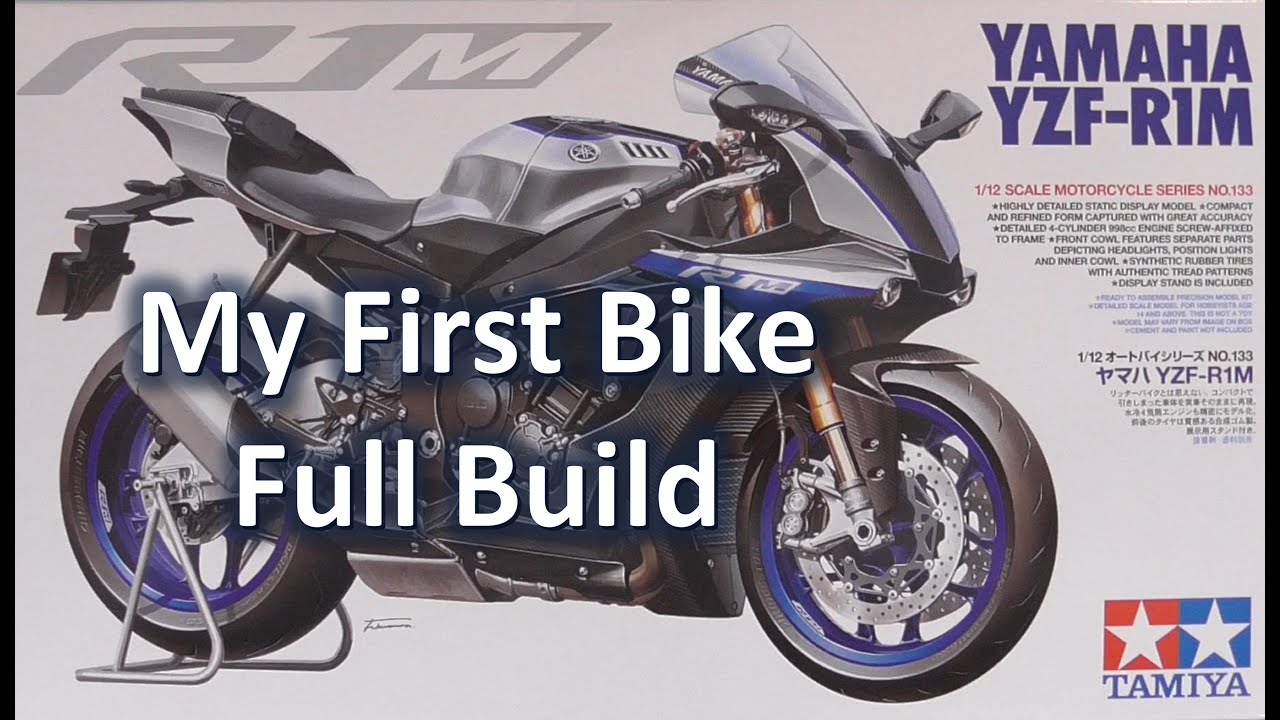 Tamiya 1:12 Yamaha YZF-R1M Full Build - My First Bike Build Was Fun!