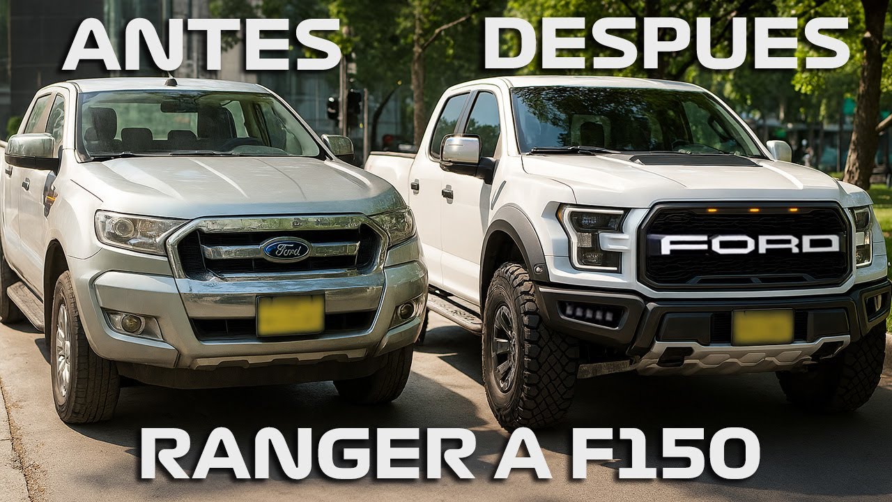 FORD RANGER TRANSFORMADA A F150 RAPTOR LOOK *QUEDO INCRIBLE*