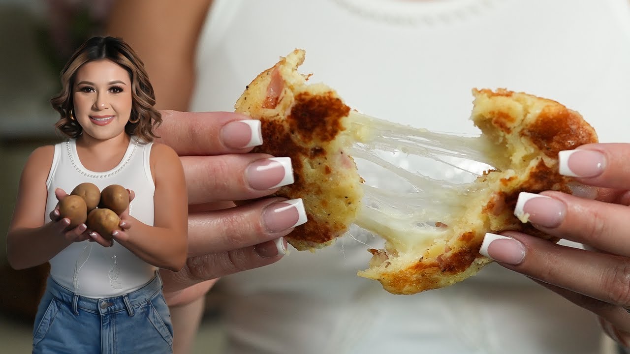 Turn Potatoes into Delicious TORTITAS DE PAPA CON JAMÓN Y QUESO, meal on a budget!