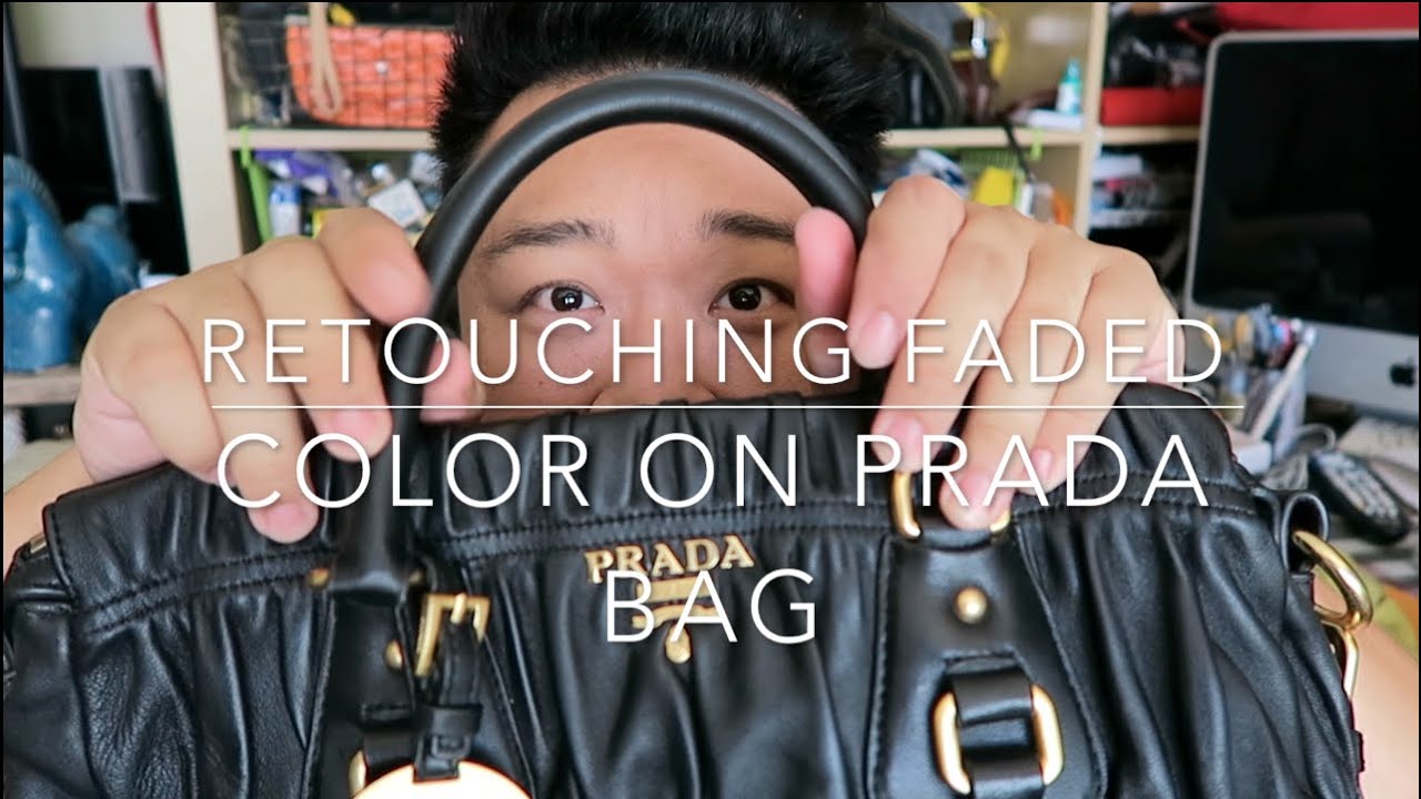 Simple Handbag Color Refresh/Repair on Prada Gaufre Tote - Featuring Angelus Leather Dye