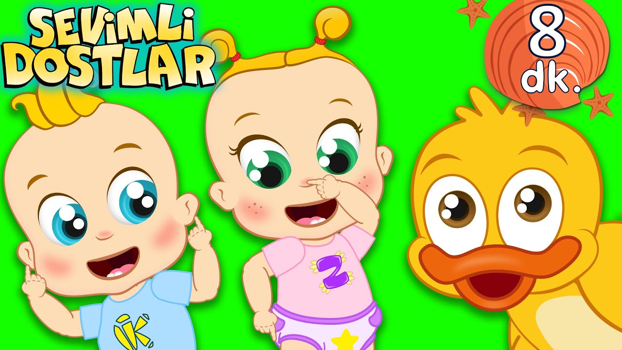 Ağız Burun Kulak ve Sevimli Dostlar bebek şarkıları | &Ccedil;ocuk şarkıları | Adisebaba TV Nursery Rhymes