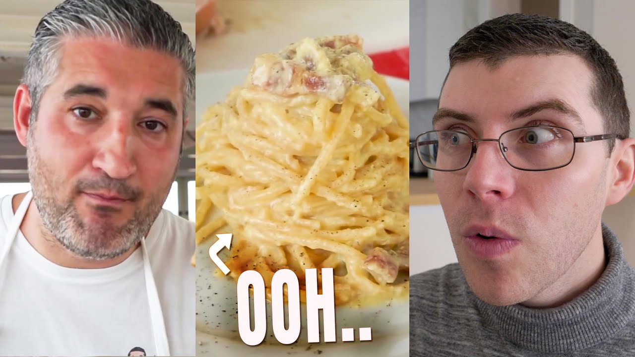 Pro Chef Reacts.. To Vincenzo's PERFECT SPAGHETTI CARBONARA!