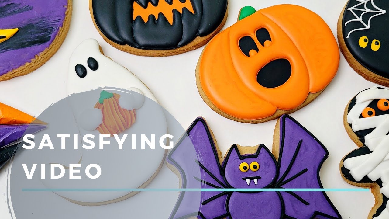 HALLOWEEN COOKIES | Satisfying Cookie Decorating