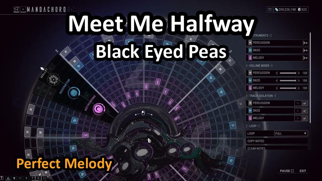 Warframe Mandachord: Meet Me Halfway (Black Eyed Peas)